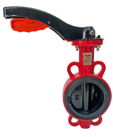 Дисковый поворотный затвор с алюминиевой рукояткой REON тип RSV81RED Дисковый поворотный затвор с алюминиевой рукояткой REON тип RSV81RED