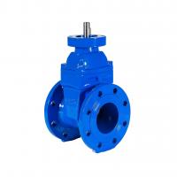 Задвижка чугунная с обрезиненным клином REON тип RSV02, PN16 с голым штоком и фланцем ISO 5210 (ISO 5211)