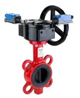 Дисковый поворотный затвор с редуктором REON тип RSV83RED-КВ в комплекте с концевыми выключателями Дисковый поворотный затвор с редуктором REON тип RSV83RED-КВ в комплекте с концевыми выключателями