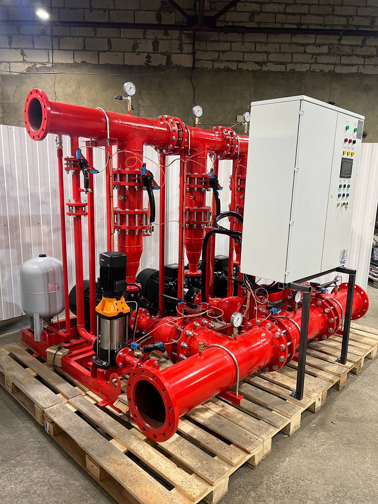 Автоматическая противопожарная насосная установка для складского помещения